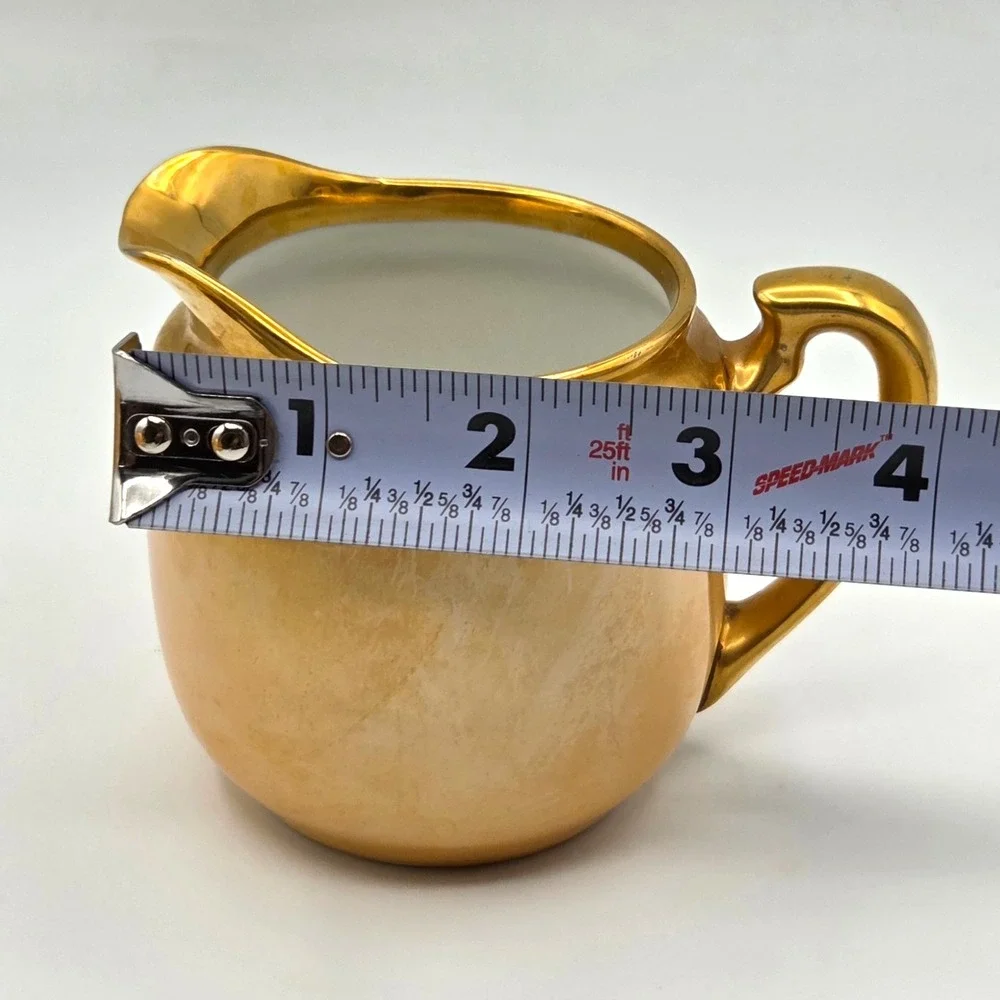 VINTAGE‎ Noritake Teapot & Creamer and Sugar Set with Lids Shiny GOLD Luster